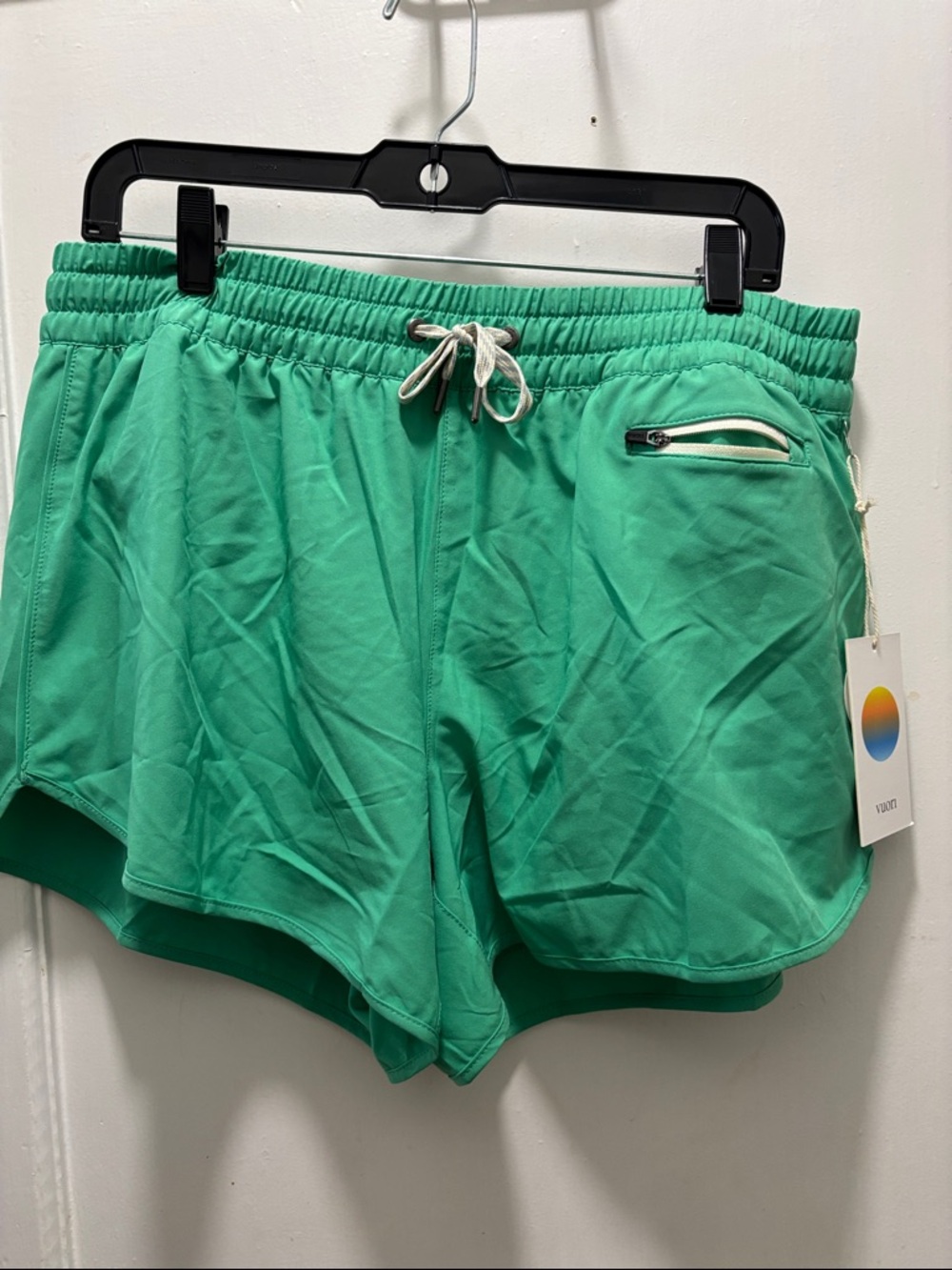 Vuori Mint Green Women's Performance Drawstring Shorts